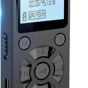 128GB Digital Voice Recorder for Lectures Meetings - EVIDA 9296 Hours Voice Activated Recording Device Audio Recorder with Playback,Password